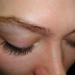 Dasha after eyelash extensions
