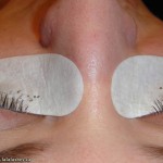 Kat after eyelashes extensions