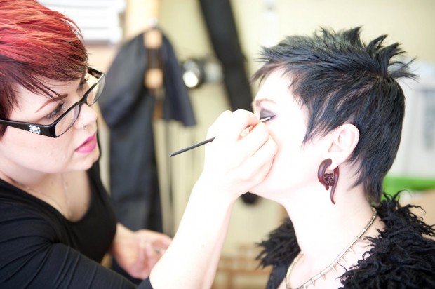 Margy and Dasha photo shoot makeup