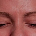 Sarah after eyelash extensions